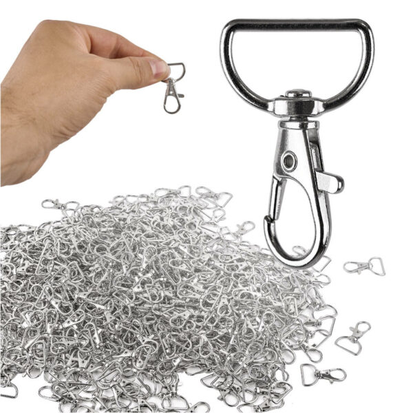 Karabińczyk metalowy rybka 2 mm 500 szt. - obrazek 2