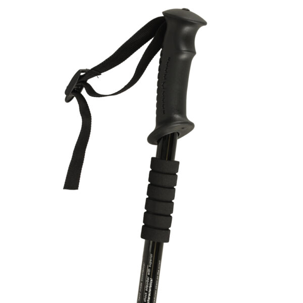 Kijki kije trekkingowe do nordic walking składane 2 sztuki czarne - obrazek 5