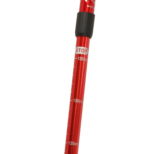 Kijki kije trekkingowe do nordic walking składane 2 sztuki czerwone - obrazek 6