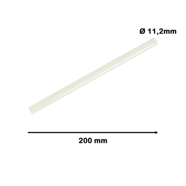 Klej na gorąco wkłady do pistoletu bezbarwny 11mm x 200mm 1kg - obrazek 2
