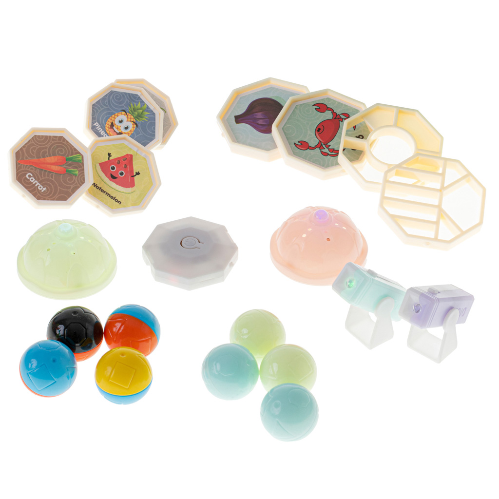 Klocki magnetyczne marble tor kulkowy świecący 202 elementy - obrazek 9