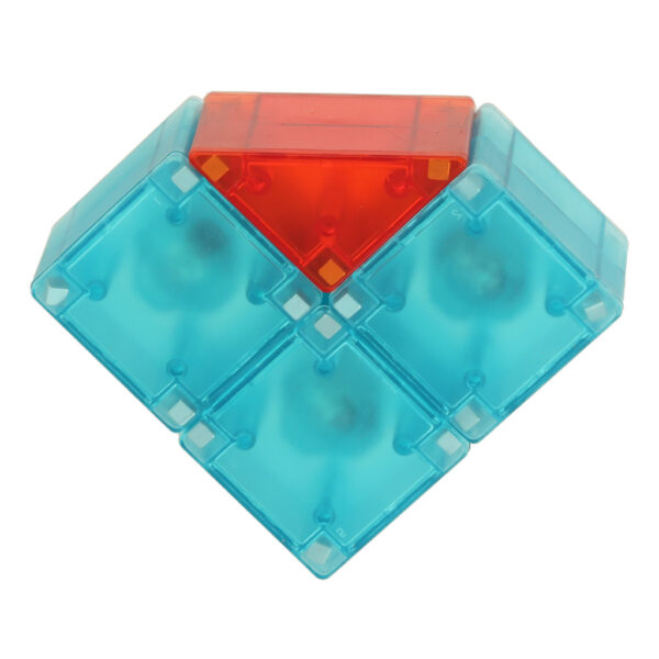 Klocki magnetyczne konstrukcyjne świecące elementy figury 3D 32el. - obrazek 3