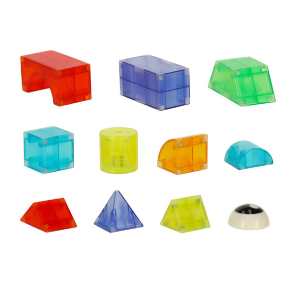 Klocki magnetyczne konstrukcyjne świecące elementy figury 3D 32el. - obrazek 5