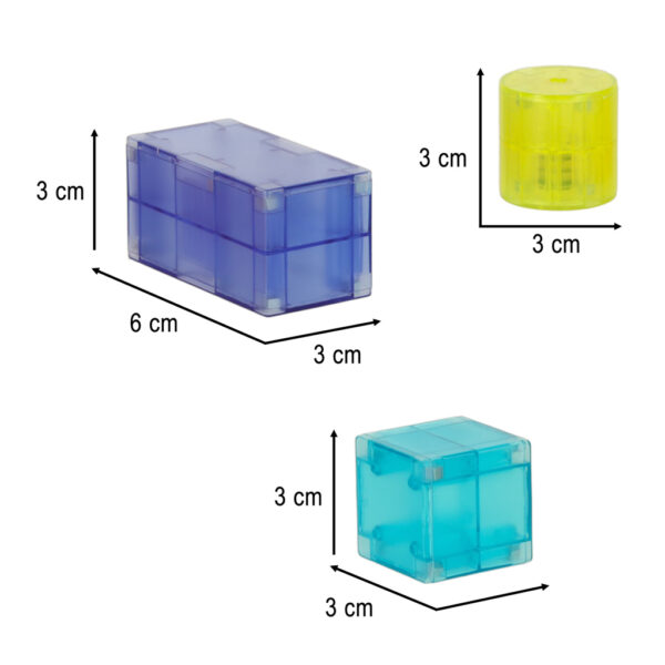 Klocki magnetyczne konstrukcyjne świecące elementy figury 3D 64 el. - obrazek 9