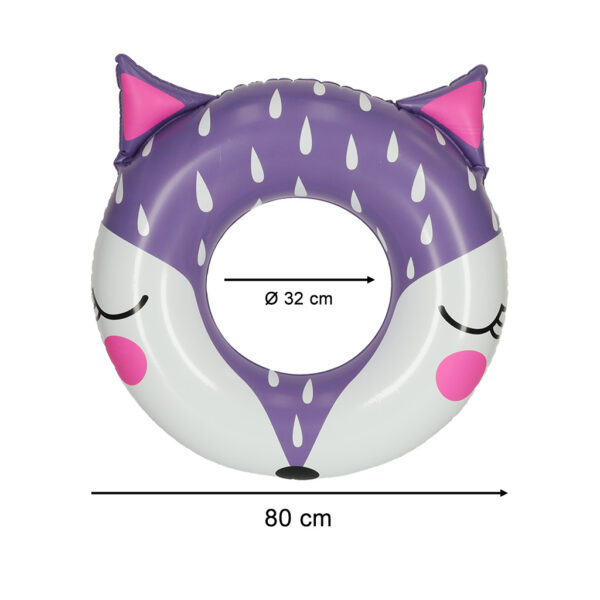 Kółko do pływania koło dmuchane kółko plażowe lisek 80cm max 60kg - obrazek 5