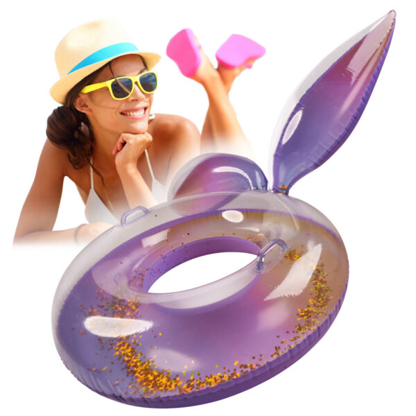 Kółko do pływania koło dmuchane syrena z brokatem galaxy 94 cm XXL max 60kg - obrazek 6