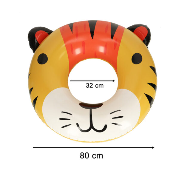 Kółko do pływania koło dmuchane kółko plażowe tygrysek 80cm max 60kg - obrazek 5