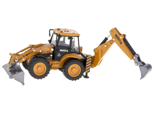 Koparka ładowarka metalowa z ruchomymi łyżkami Die-Cast H-toys 1704 1:50 - obrazek 2