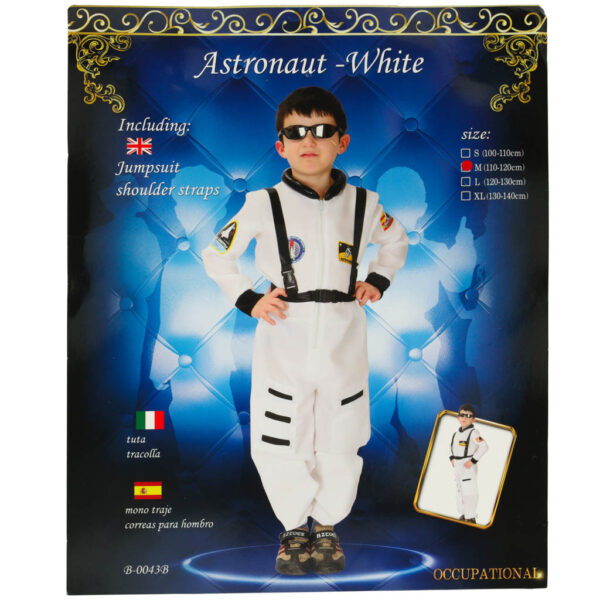 Kostium strój karnawałowy przebranie astronauta rozmiar M 110-120cm - obrazek 8