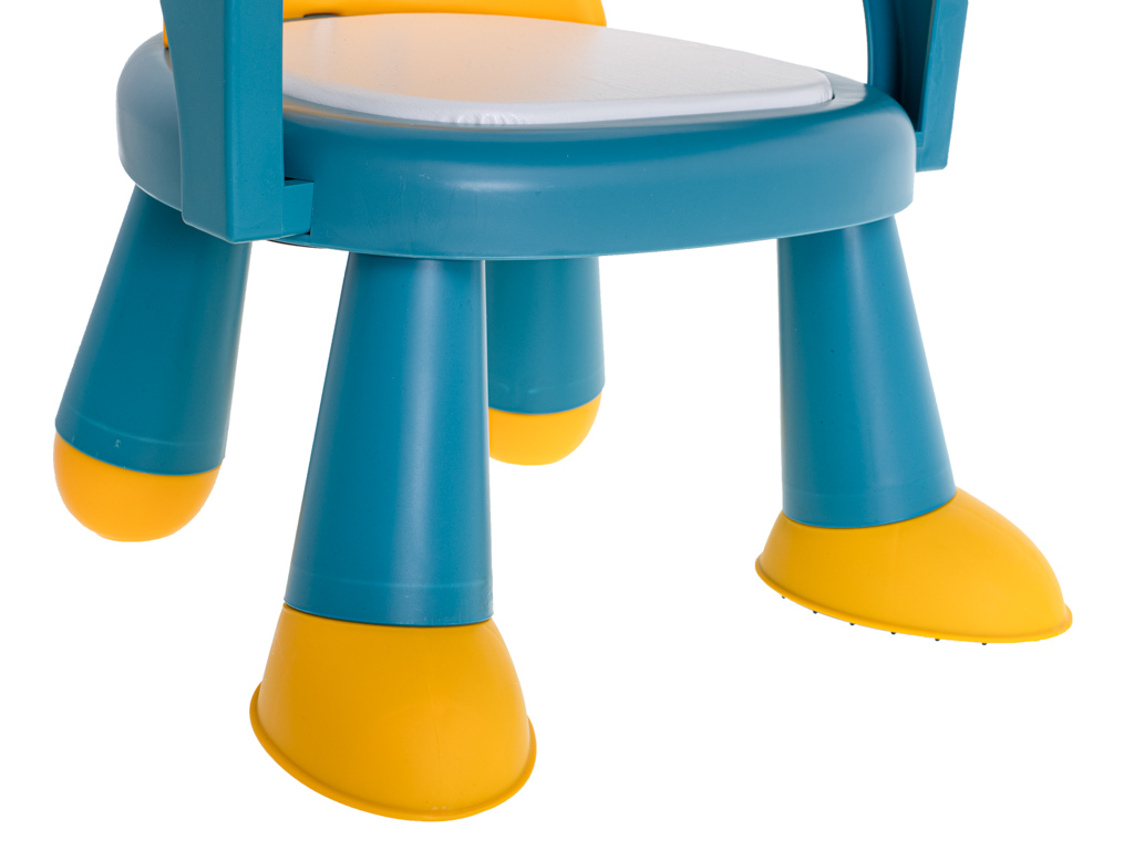Krzesełko stolik do karmienia i zabawy żółto-niebieski - obrazek 7