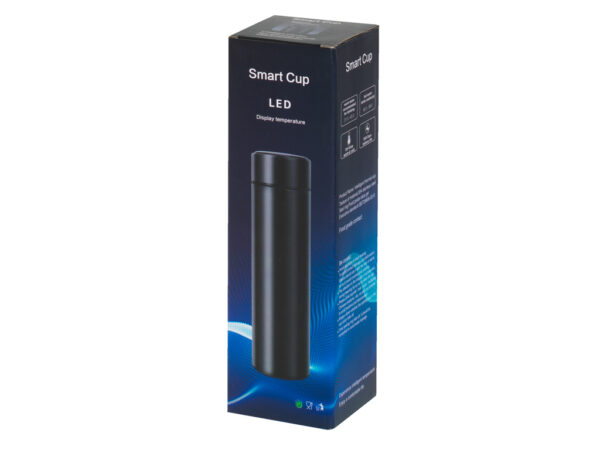 Kubek bidon termiczny termos smart LED 500ml bordowy - obrazek 6