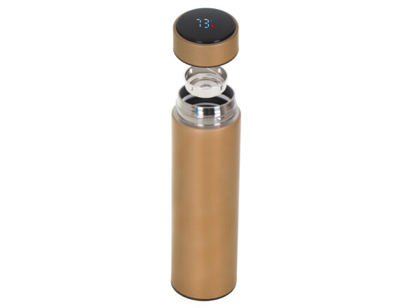 Kubek bidon termiczny termos smart LED 500ml złoty - obrazek 4