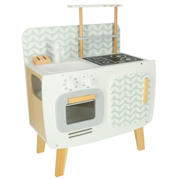 Kuchnia dla dzieci drewniana MDF LULILO RETRO akcesoria 73cm - obrazek 4