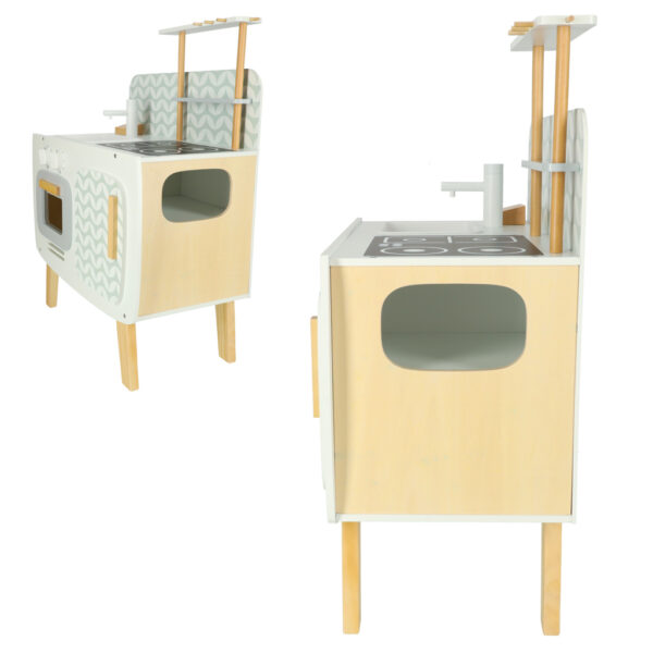 Kuchnia dla dzieci drewniana MDF LULILO RETRO akcesoria 73cm - obrazek 9
