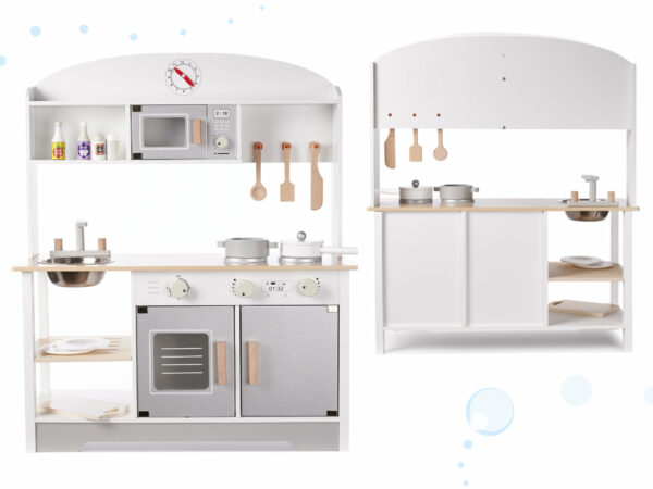 Kuchnia dla dzieci drewniana  MDF MODERN CLASSIC akcesoria 82cm - obrazek 4