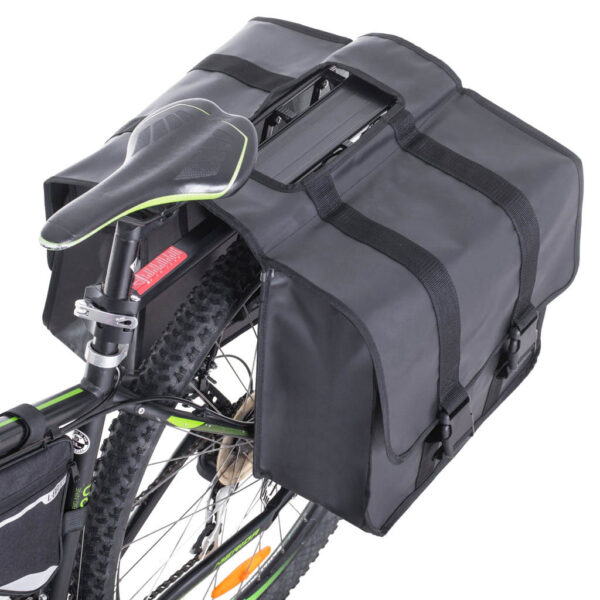 Torba sakwa RALLEX rowerowa podwójna dwukomorowa boczna na rower bagażnik 35L - obrazek 4