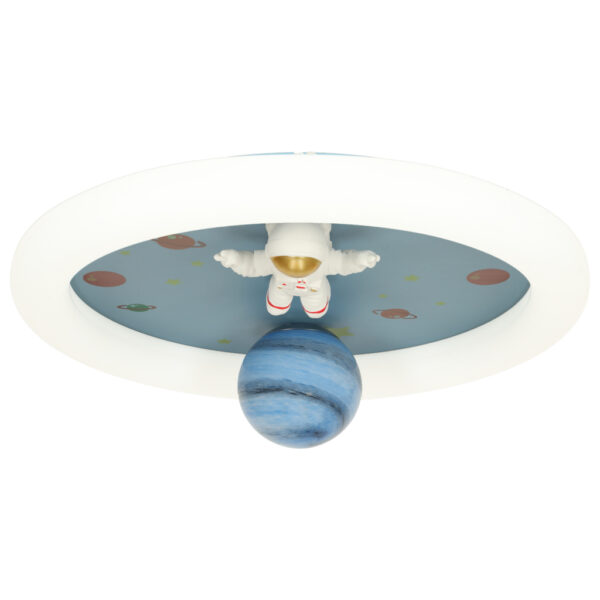 Lampa LED sufitowa plafon do pokoju dziecięcego ściemniana LUMELA + pilot astronauta - obrazek 4
