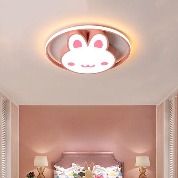 Lampa LED sufitowa plafon do pokoju dziecięcego ściemniana LUMELA + pilot króliczek - obrazek 11