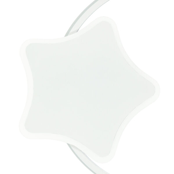 Lampa LED sufitowa plafon do pokoju dziecięcego ściemniana LUMELA + pilot księżyc biała - obrazek 10