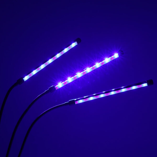 Lampa do roślin LED uprawy wzrostu panel 3 żarówki - obrazek 7