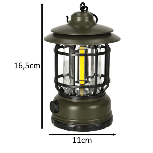 Lampa ogrodowa kempingowa na biwak z uchwytem piknik akumulatorowa USB - obrazek 2