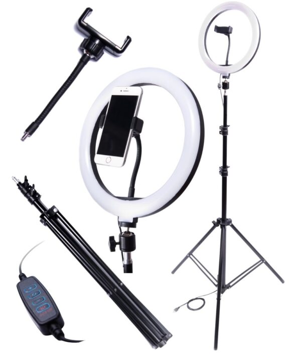 Lampa pierścieniowa 60W RING LED selfie makijaż - obrazek 11