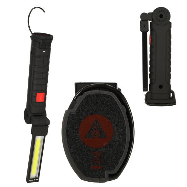 Lampa warsztatowa latarka LED USB 5 trybów składana magnes hak akumulator 1200 mAh 200 lm KAFUWELL - obrazek 14