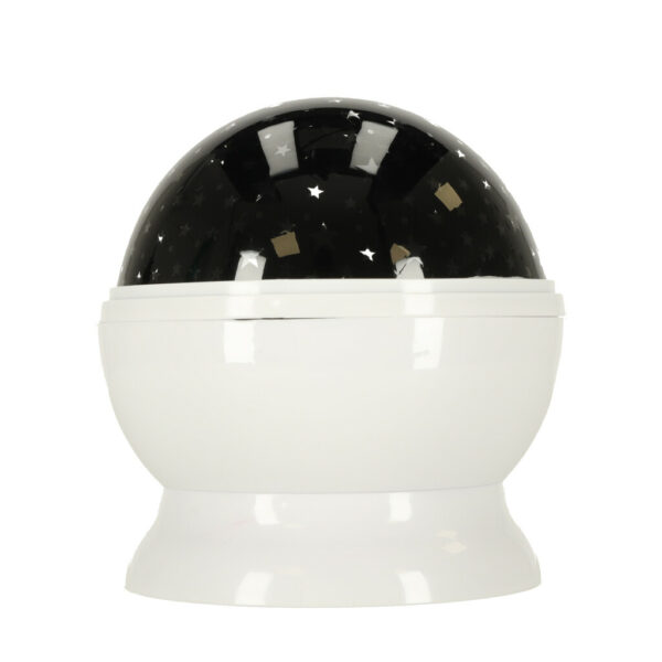 Lampka nocna projektor gwiazd 2w1 USB biała - obrazek 8