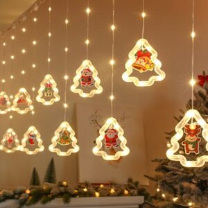 Kurtyna LED na okno girlanda świąteczna choinkowa  3 m 125 LED