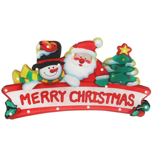 Lampki LED wisząca dekoracja okna świąteczna Merry Christmas XXL 45cm - obrazek 2