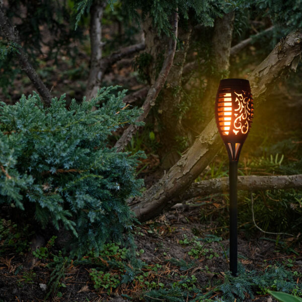 Lampy solarne ogrodowe pochodnie 12LED 4szt. - obrazek 6
