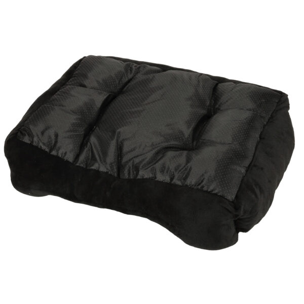Legowisko dla psa kota kanapa sofa posłanie kojec poduszka miękkie 60 x 45cm szare - obrazek 4