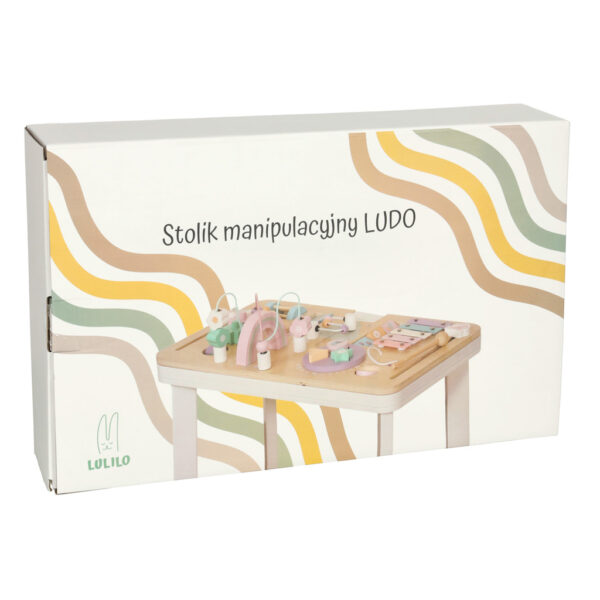 Stolik manipulacyjny LULILO montessori różowy - obrazek 7