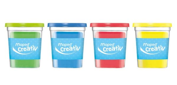 Masa plastyczna ciastolina 4x114g 4 kolory podstawowe Creative Maped - obrazek 3
