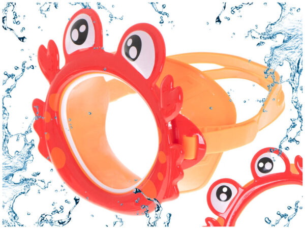 Maska do nurkowania gogle dla dzieci na oczy i nos krab - obrazek 6