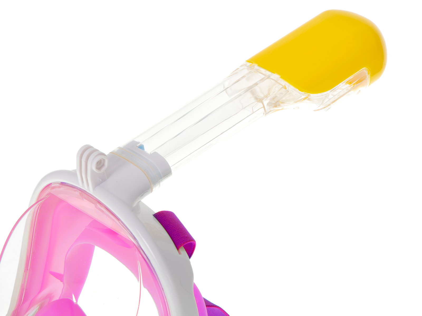 Maska do snurkowania pełna składana S/M różowa - obrazek 3