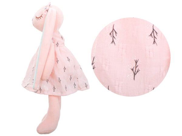 Maskotka pluszowa królik różowy 35cm - obrazek 2