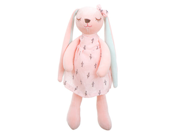 Maskotka pluszowa królik różowy 35cm - obrazek 5