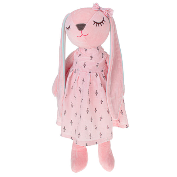 Maskotka pluszowa królik różowy 52cm - obrazek 6