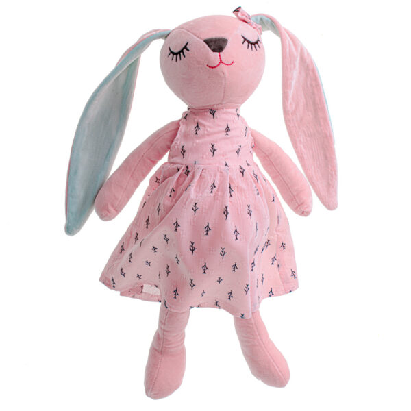 Maskotka pluszowa królik różowy 52cm - obrazek 9