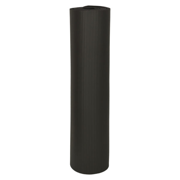 Mata do ćwiczeń jogi gimnastyczna treningowa fitness karimata gruba 1,5cm czarna + pokrowiec - obrazek 3