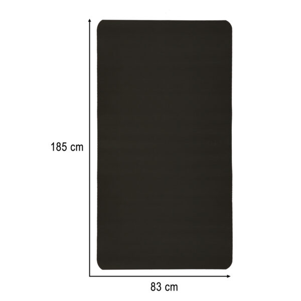Mata do ćwiczeń jogi gimnastyczna treningowa fitness karimata gruba 1,5cm czarna + pokrowiec - obrazek 6