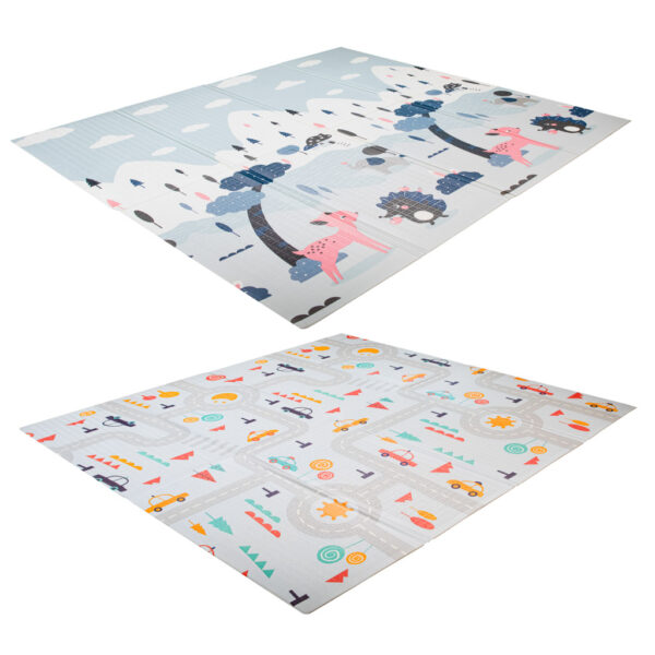 Mata edukacyjna piankowa dwustronna składana ulica las 177 x 158 cm - obrazek 12