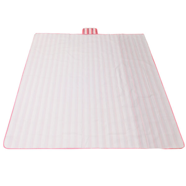 Mata plażowa wodoodporna koc piknikowy plażowy składany torba XXL 200x200cm różowa - obrazek 6