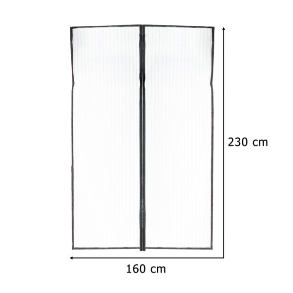 Moskitiera siatka magnetyczna LUARO na drzwi solidna mocny magnes 160x230cm - obrazek 12