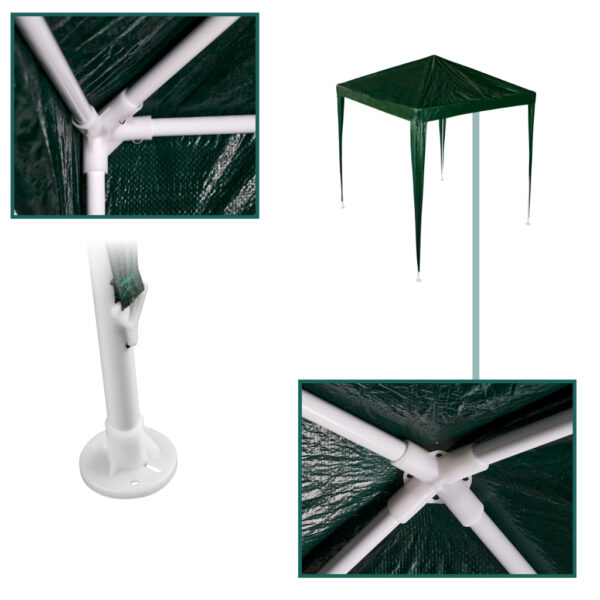 Pawilon ogrodowy namiot imprezowy handlowy altana zielona 2 x 2m - obrazek 3