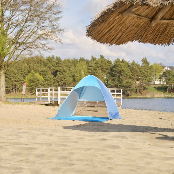Namiot plażowy parawan samorozkładający na plażę ogród ogrodowy POPUP ochronny UV - obrazek 7