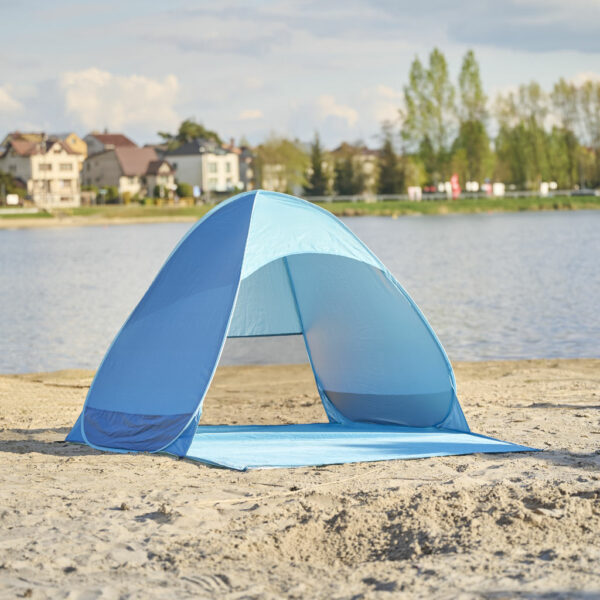 Namiot plażowy parawan samorozkładający na plażę ogród ogrodowy POPUP ochronny UV - obrazek 9