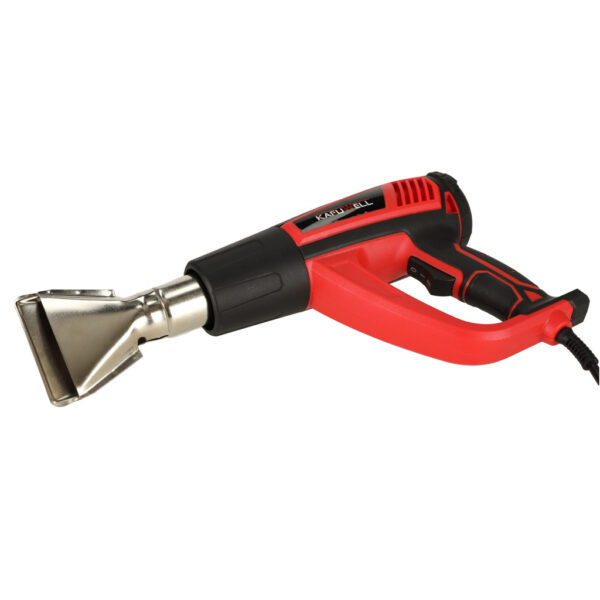 KAFUWELL Opalarka elektryczna z regulacja tempratury 0-600 st. C przepływ powietrza 300-500 l/min + 4 wymienne końcówki 1850W - obrazek 7