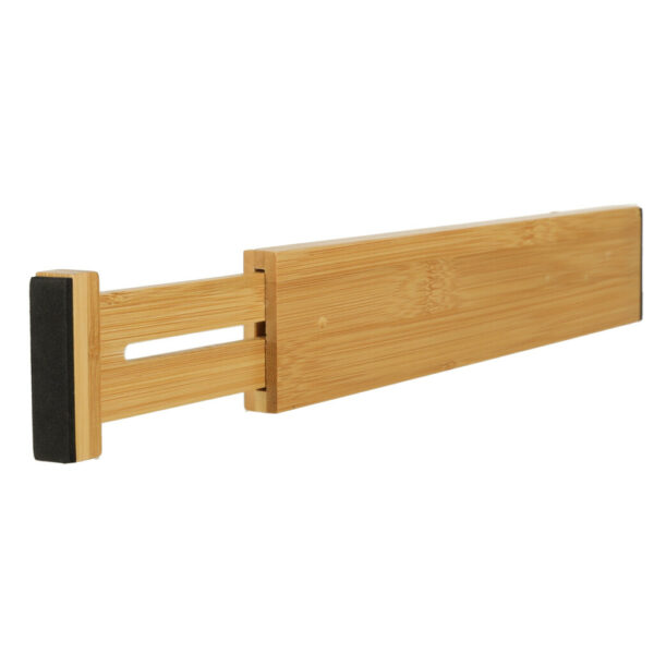 Organizer do szuflady bambusowy separator regulowany na sztućce narzedzia 43cm 1 sztuka - obrazek 2
